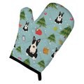 Carolines Treasures Christmas Bull Terrier Black and White Oven Mitt BB4793OVMT